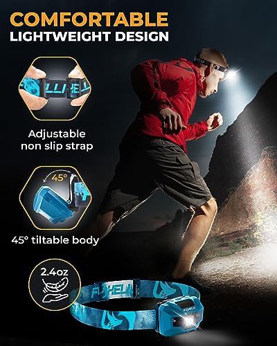 Khaki and forest green rechargeable headlamp bundle — photo 4