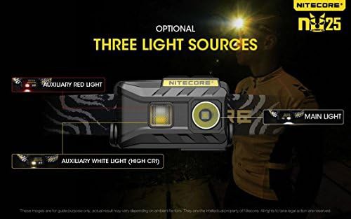 Black triple output rechargeable headlamp — photo 5