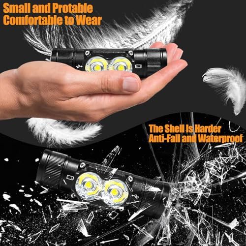 Lightweight four mode rechargeable headlamp set — photo 5