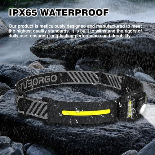 Tuborgo lightweight weatherproof headlamp td1200 2 pack — photo 5