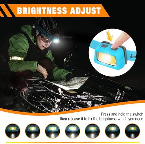 Rechargeable work headlamp with red and green light — photo 5