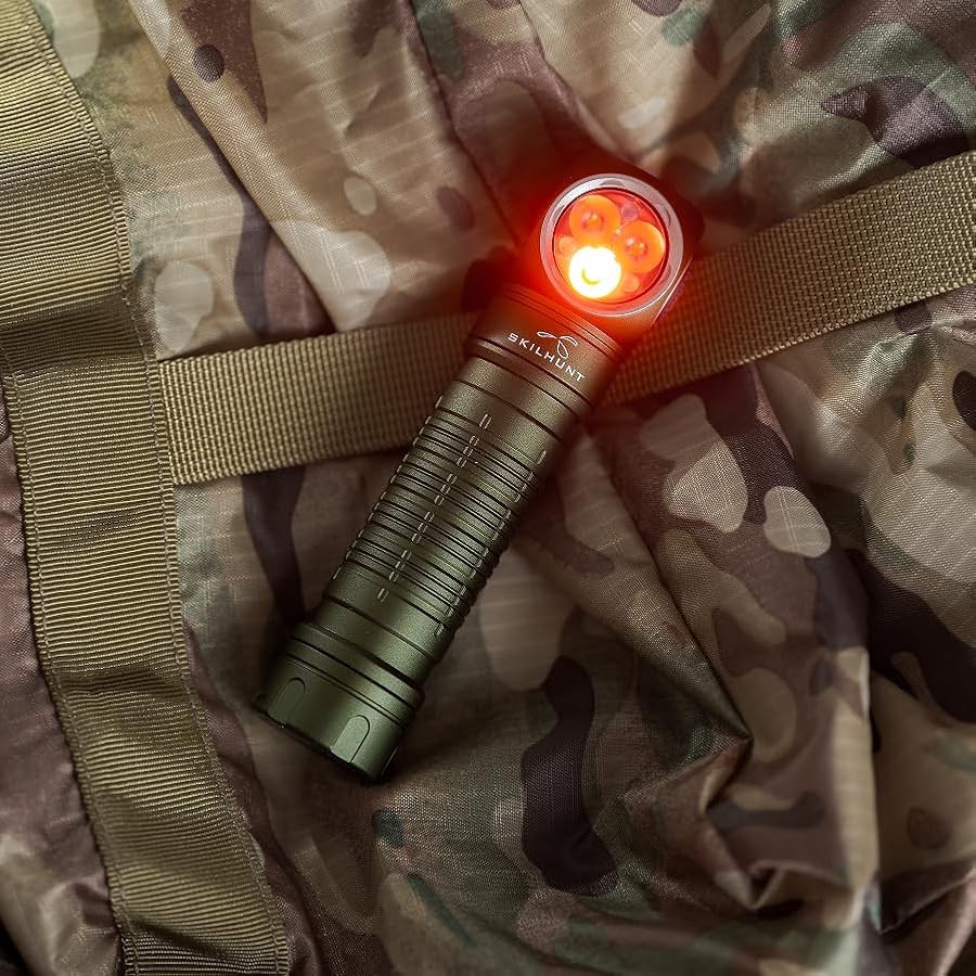 Orange high CRI magnetic headlamp — photo 3