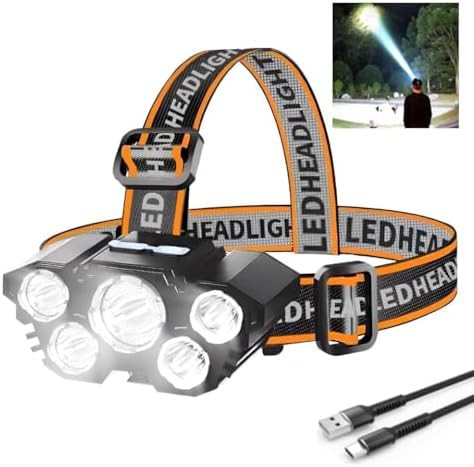Rechargeable four mode hard hat headlamp