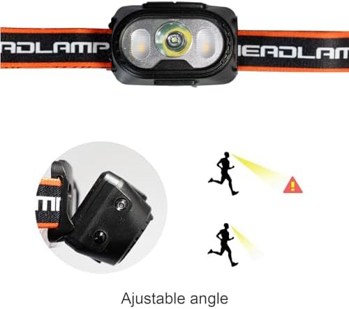 Black waterproof motion sensor rechargeable headlight — photo 4