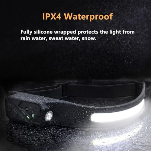 Wide beam rechargeable hiking headlamp pair — photo 4