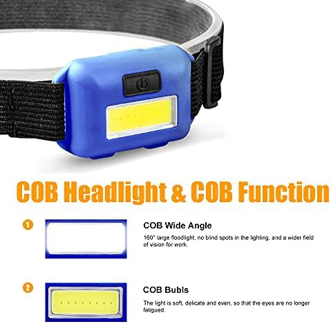 Super bright COB LED headlamp eight pack — photo 3