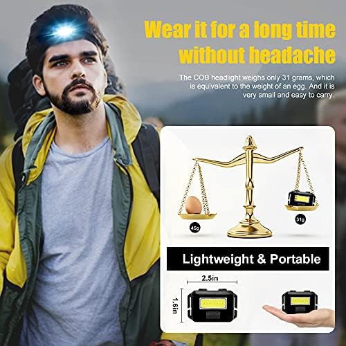 Super bright COB LED headlamp eight pack — photo 4