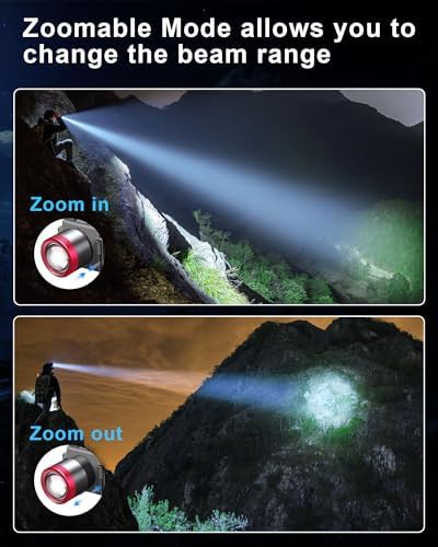 Zoomable Rechargeable Hard Hat LED Light — photo 3