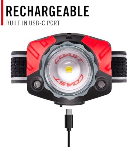 Coast FL85R tri-color focusing rechargeable LED headlamp — photo 5