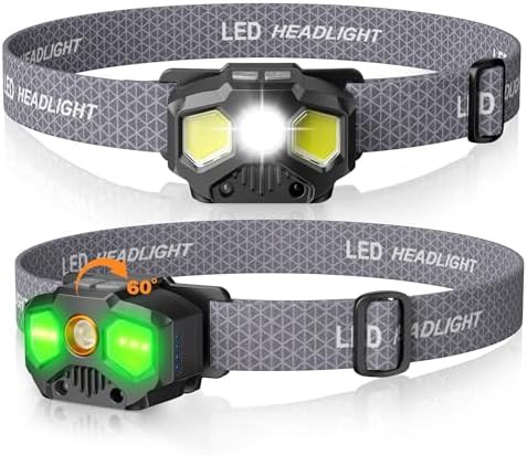 Spotlight Rechargeable Headlamp with Red Green LED