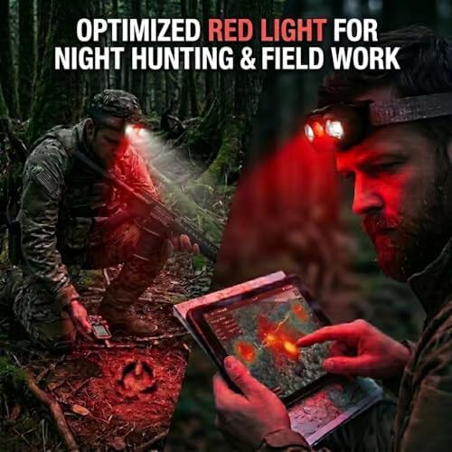 Spotlight Rechargeable Headlamp with Red Green LED — photo 4