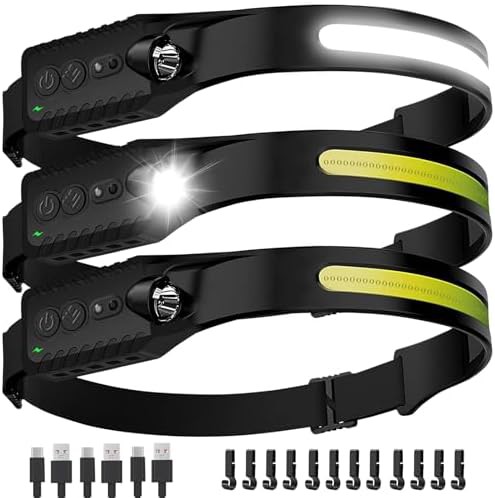 Nessciera wide beam running headlamp 3-pack