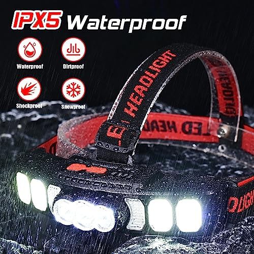 Adjustable headband rechargeable LED headlight — photo 4