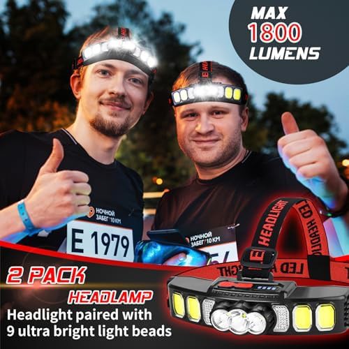 Adjustable headband rechargeable LED headlight — photo 5