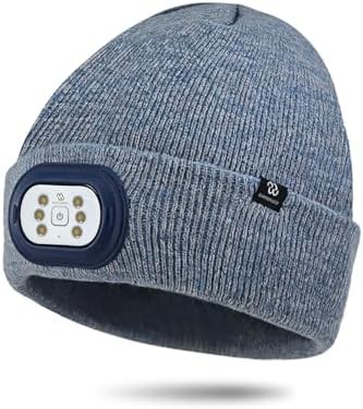 LED beanie with light men women modes