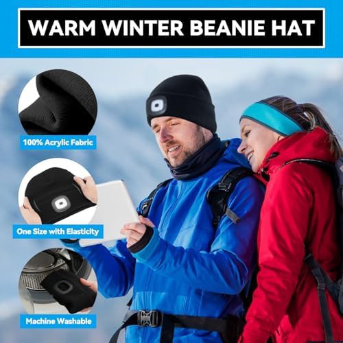 Black Beanie Hat Rechargeable Two Pack — photo 4