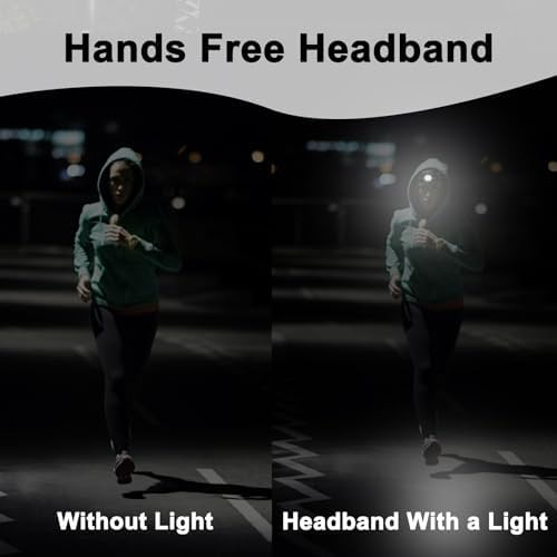 Rechargeable knit hairband with integrated LED light — photo 5