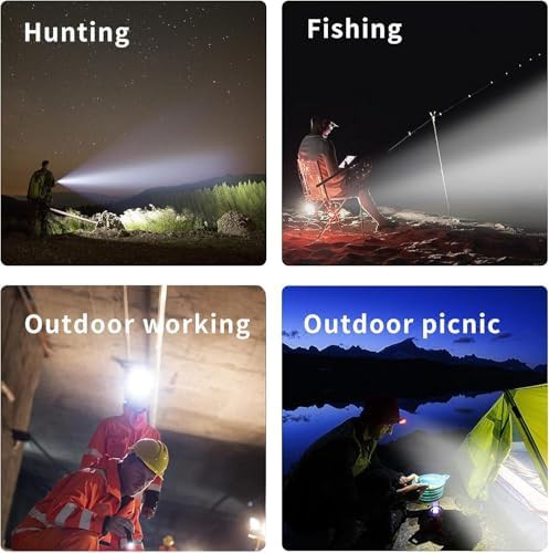 Waterproof USB C rechargeable spotlight headlamp — photo 4