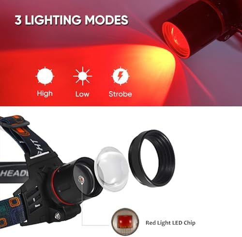 XLENTGEN red light 1000 lumen headlamp — photo 3