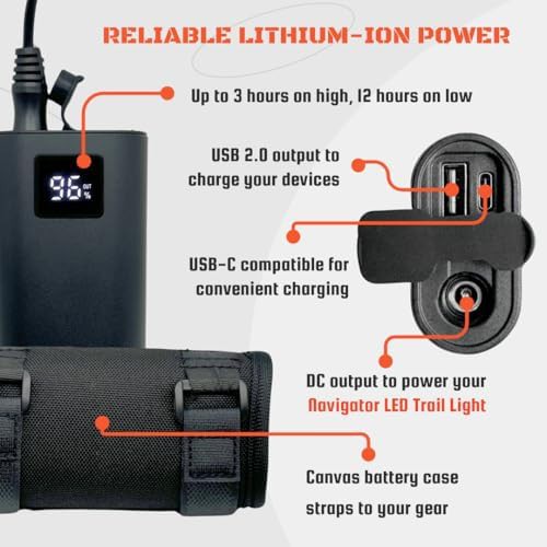 Navigator helmet LED trail light — photo 3