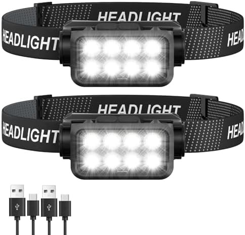 Motion Sensor Eight LED Two Pack