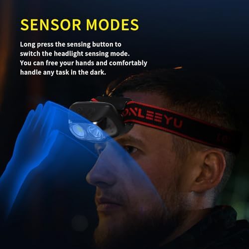 Six Mode Rechargeable Motion Sensor Headlight — photo 3