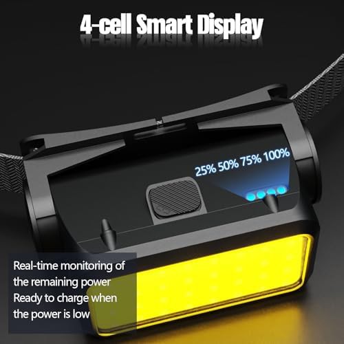 Yellow and white COB LED lightweight lamp — photo 4