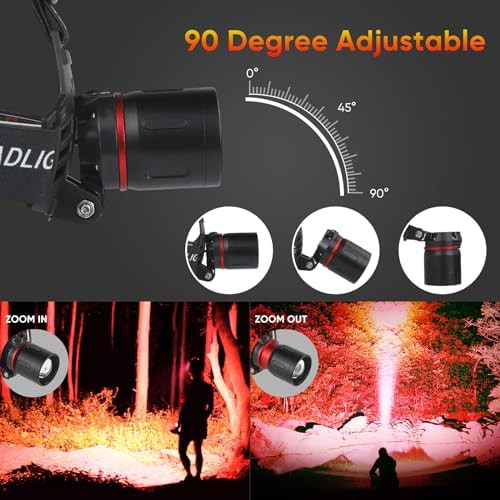 Zoomable multicolor waterproof hunting headlamp — photo 4
