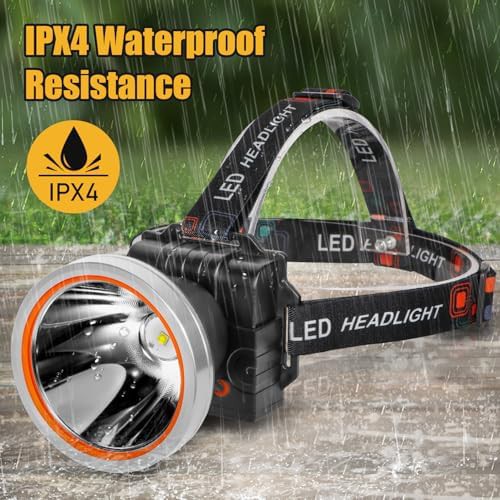 Silver Style Waterproof Yellow Light Headlamp — photo 4