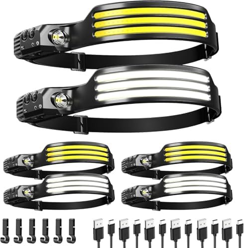 Wide Beam Rechargeable LED Six Pack