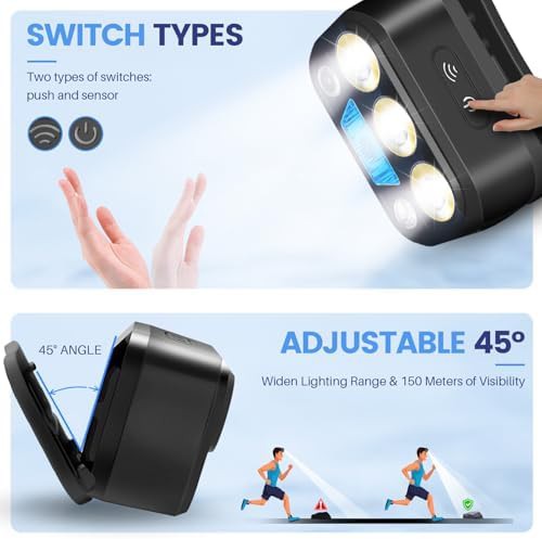 Inductive switch waterproof hiking headlamp — photo 4