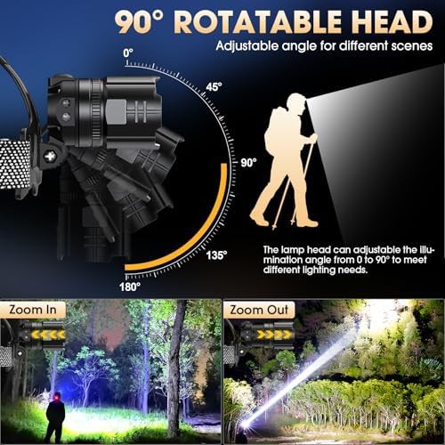 Motion sensor bright LED headlamp two pack — photo 4