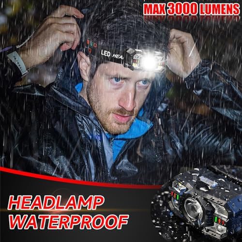 Rechargeable motion sensor headlamp six pack — photo 5