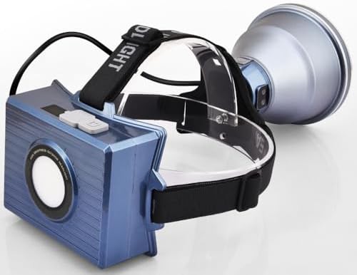 Hunting headlamp with rear battery pack