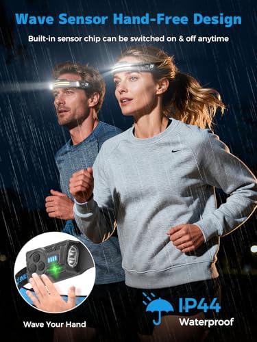 Dual Spotlight and Floodlight Rechargeable Head Torch Pair — photo 4