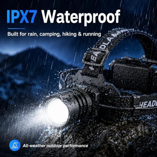 Motion sensor rechargeable dual pack headlamp — photo 4