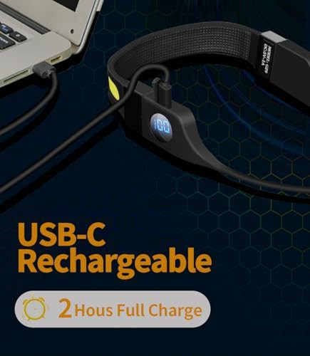 Rechargeable broadbeam headlamp with silicone band — photo 4
