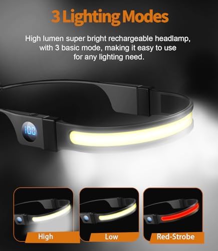 Rechargeable broadbeam headlamp with silicone band — photo 5